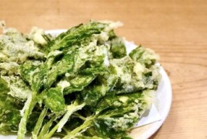 青空レストランのレシピ・ニラかき揚げ