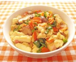 どさんこワイド179のレシピ・五目炒り豆腐