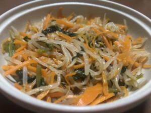 きょうの料理ビギナーズのレシピ・にんじんともやしの中国風サラダ