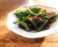 きょうの料理のレシピ・さやいんげんのカラカラ炒め