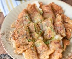 きょうの料理ビギナーズのレシピ・にらと豚肉、キムチのチヂミ