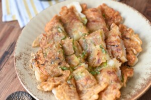 きょうの料理ビギナーズのレシピ・にらと豚肉、キムチのチヂミ