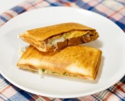 食卓のひみつのレシピ・アジフライ風ホットサンド