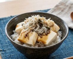 きょうの料理のレシピ・しらす豆腐の山椒じょうゆご飯