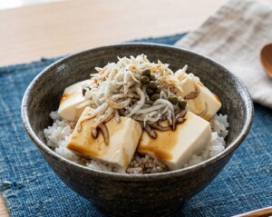 きょうの料理のレシピ・しらす豆腐の山椒じょうゆご飯