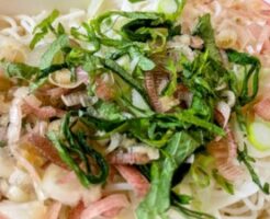 キューピー3分クッキングのレシピ・たっぷり薬味のあえそうめん おろしきゅうりだれ