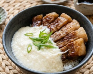 青空レストランのレシピ・とろろトンテキ丼