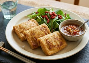 あさイチのレシピ・にら玉油揚げ包み焼き