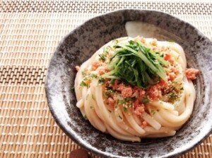 DAIGOも台所のレシピ・めんたい温玉うどん