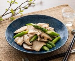 きょうの料理のレシピ・アスパラと鶏むね肉の塩炒め