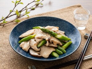 きょうの料理のレシピ・アスパラと鶏むね肉の塩炒め