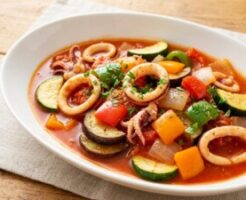 ノンストップのレシピ・イカのトマト煮込み
