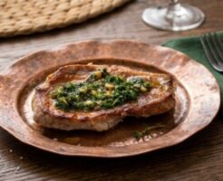 きょうの料理のレシピ・ポークステーキ パセリソース