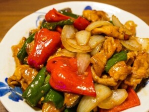 きょうの料理のレシピ・豚こまとピーマンのカレーオイスター炒め