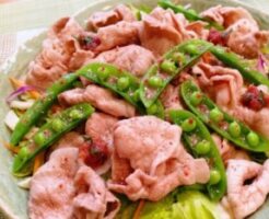 キューピー3分クッキングのレシピ・豚しゃぶの梅あえ