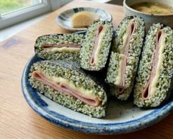 どさんこワイド179のレシピ・青のりご飯サンド
