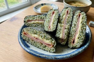どさんこワイド179のレシピ・青のりご飯サンド