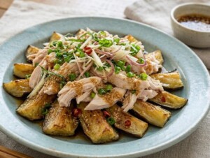 あさイチのレシピ・鶏ささ身となすのたたき風