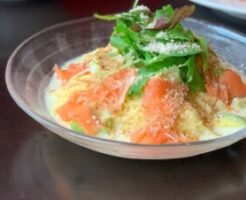 食卓のひみつのレシピ・自家製チーズとアボカドの冷製スープ