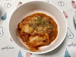 有働由美子の健康案内人のレシピ・サバ缶にトマト