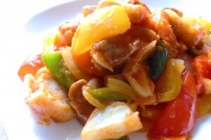 きょうの料理のレシピ・豚肉とカラフル野菜のレモンじょうゆ炒め