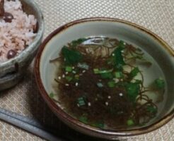 ウワサのお客さまのレシピ・オクラともずくの栄養満点スープ