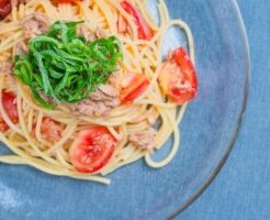水野真紀の魔法のレストランのレシピ・キュウリとツナ缶の冷製パスタ