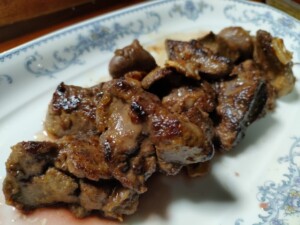 青空レストランのレシピ・鶏レバー山椒煮
