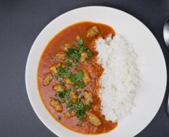 キューピー3分クッキングのレシピ・あさり缶の冷やしトマトカレー