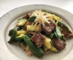 あさイチのレシピ・きゅうりと牛肉の炒め煮