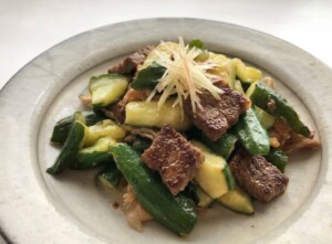 あさイチのレシピ・きゅうりと牛肉の炒め煮