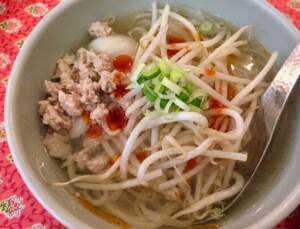 きょうの料理ビギナーズのレシピ・もやしとひき肉のスープ