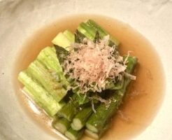 どさんこワイド179のレシピ・アスパラの煮びたし