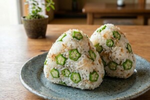 滝沢カレン&和田明日香のフィーリンきっちんのレシピ・オクラおにぎり