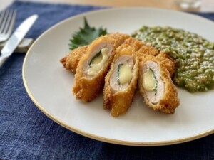 滝沢カレン&和田明日香のフィーリンきっちんのレシピ・オクラソースのチーズチキンカツ