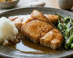 ノンストップのレシピ・カジキの照り焼き みぞれ添え