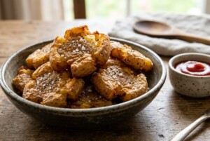 ぺこもぐキッチンのレシピ・スマッシュポテト