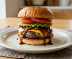 ぺこもぐキッチンのレシピ・デミグラスチーズハンバーガー