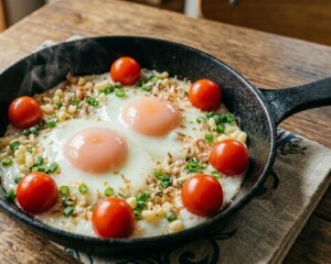 あさイチのレシピ・トマト目玉焼き