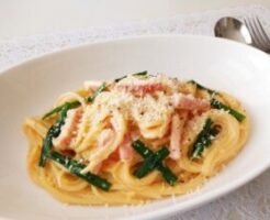 ミキティダイニングのレシピ・ニラボナーラ