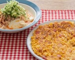 DAIGOも台所のレシピ・ハッシュドコーン＆ツナきゅうり豆腐