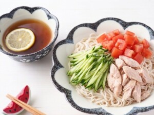 ラヴィットのレシピ・レモンでさっぱりサラダそうめん
