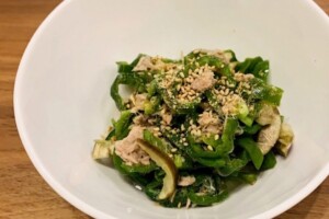 きょうの料理のレシピ・夏野菜のからしみそあえ