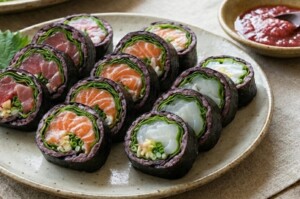 あさイチのレシピ・梅だれでさっぱり お刺身ロール