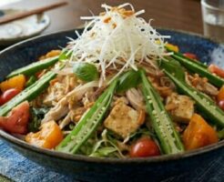 滝沢カレン&和田明日香のフィーリンきっちんのレシピ・豆腐とささみのバンバンジーサラダ
