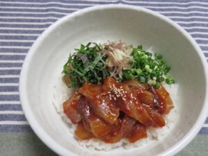キューピー3分クッキングのレシピ・韓国風あじ丼