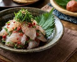 きょうの料理のレシピ・魚介の梅あえ
