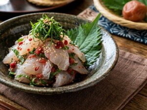 きょうの料理のレシピ・魚介の梅あえ