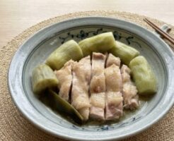 きょうの料理のレシピ・鶏肉となすの昆布蒸し