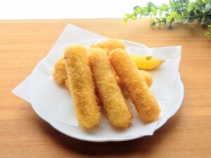 キューピー3分クッキングのレシピ・豚肉といんげんのチーズ塩昆布フライ